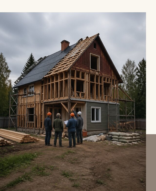Реконструкция дачного дома в Екатеринбурге под ключ с проектом