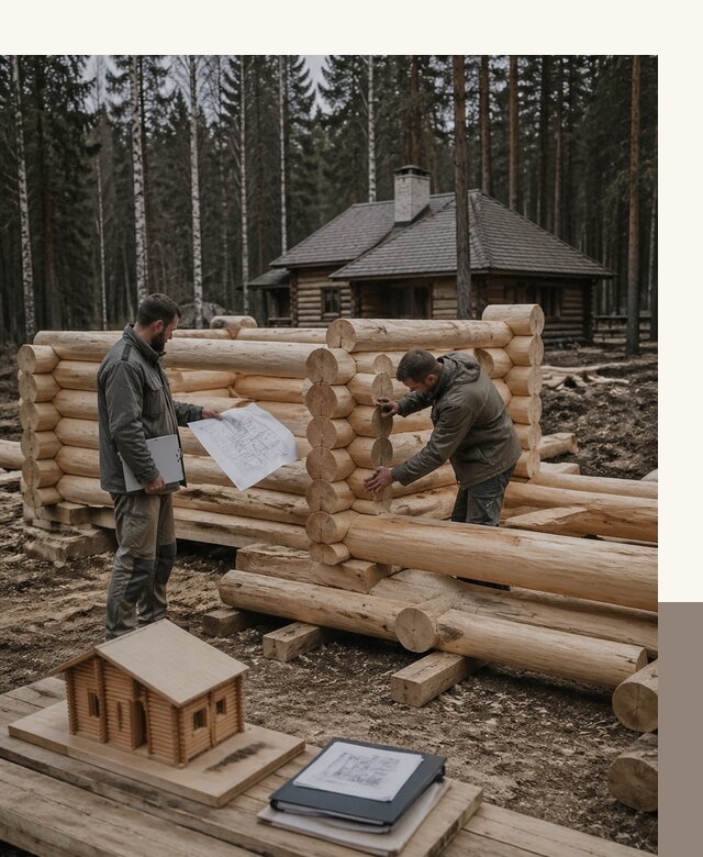 Проектирование и строительство домов из бревна в Екатеринбурге
